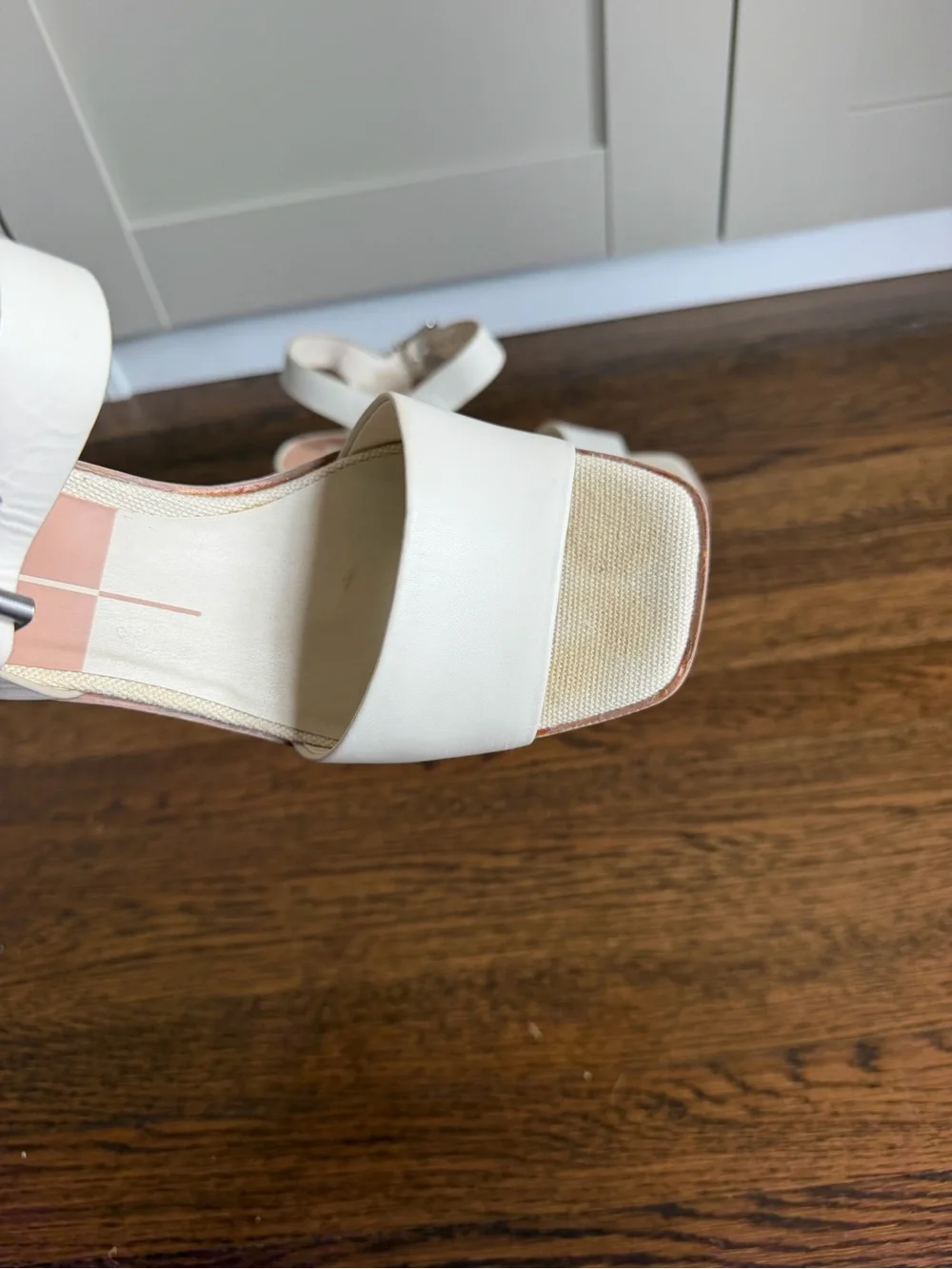Dolce Vita Cream Platform Block Heel Sandals